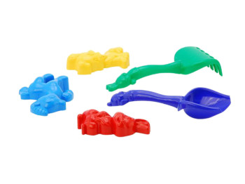 Песочный набор с формочками Колокольчик №4 1005, 21 см, Colorplast