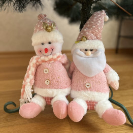 Фигура новогодняя Santa Snowman 31см, M48042