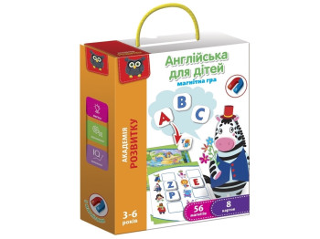 Магнітна гра Англійська для дітей, Vladi Toys