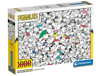 Пазлы Веселые детишки Peanuts Clementoni, 1000 элементов