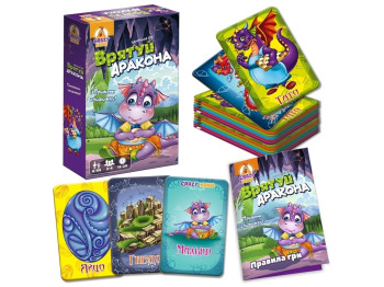 Гра настільна карткова Врятуй дракона, 50 карток, збір колекції, Vladi Toys