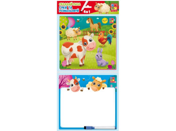 Настольная игра Набор 4в1, Ферма, Vladi Toys