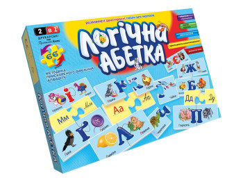 Логічна Aбетка, 66 деталей, Danko Toys