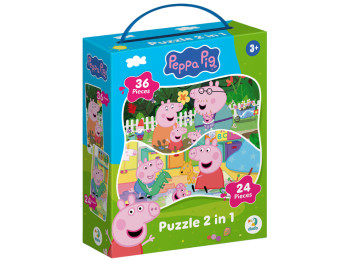 Пазл 2 в 1 Dodo Peppa Pig Час разом, 24 елементи