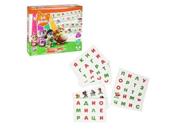 Игра развивающая 44 Кота, Собери слово, Vladi Toys