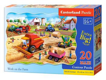 Пазлы Работа на ферме 20 элементов maxi, Castorland