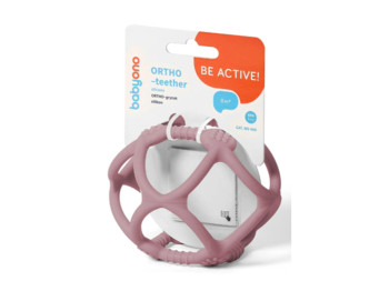 Прорізувач для зубів ортодонтичний Сфера. Рожевий. BabyOno 489/02
