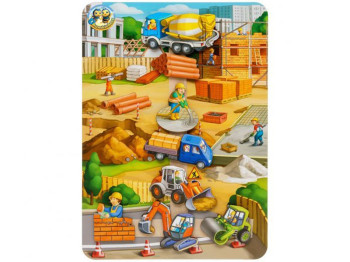 Гра на липучках з картками Будівельний майданчик, 33×24 см, Ubumblesbees