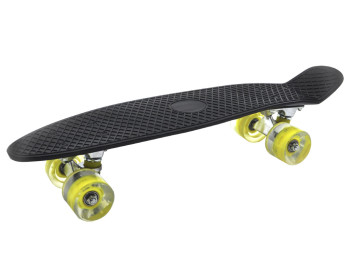 Скейт PENNY BOARD. алюминиевая подвеска LED колеса. цвет черный. Maximus 5354