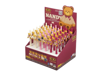 Ручка шариковая автоматическая, BEAR TOY, 0,7 мм, синяя, ZiBi ZB.2237 (цена за 1шт)