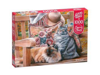Пазли Котячі посиденьки, 1000 елементів, Cherry Pazzi 30585