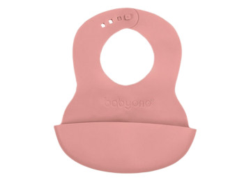 Слинявчик м’який, рожевий, 32x23 см, TPE, від 6 міс, 835/04, BabyOno