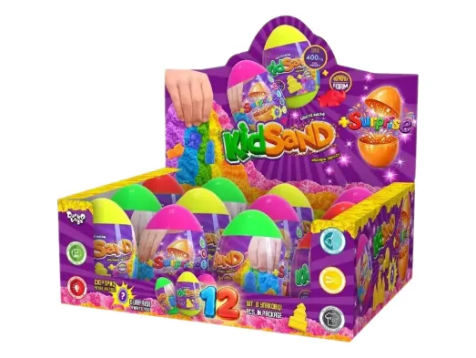 Кинетический песок KidSand яйцо 400 грамм. Danko Toys KS-06-01 (цена за 1 шт)