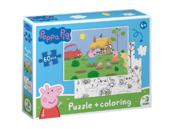 Пазл 2в1 Peppa Pig, 60 элементов, DoDo