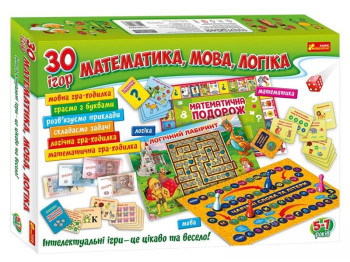 Великий набір 30 ігор, Математика, Мова, Логіка, Ranok Creative