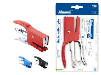 Степлер-пласкогубці зі скобами, 3 види