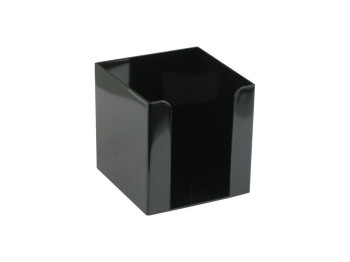 Куб для паперу пластиковий чорний 9x9x9 см. Axent Delta D4005-01