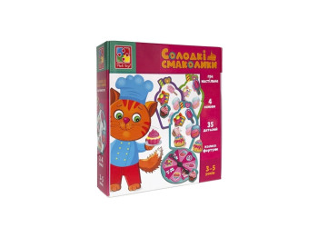 Гра настільна міні-розвивашка Солодкі ласощі, сортування та рахунок, Vladi Toys