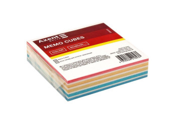 Бумага для заметок Axent Delta Color, 80×80×20 мм, проклеенная