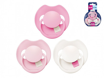 Пустушка силіконова динамічна LOVI Prime 6-18 міс 3 шт Peony Pink, LOVI 34/455
