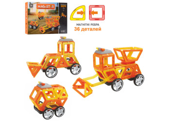 Конструктор Магнітний Будтехніка. Limo Toy LT6003. 34 деталі