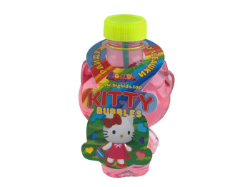 Мильні бульбашки Райдужна Kitty 150 мл, фігурний флакон, Big