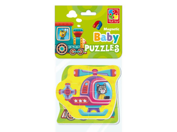 Магнитные беби пазлы Транспорт, Vladi Toys