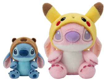 М’яка іграшка перевертень Stitch у шапці, 20 см, двостороння, мікс видів (ціна за 1шт)