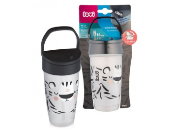 Моя кружка з трубочкою JUNIOR 350 мл Salt&Pepper. LOVI 35/357