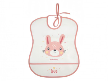 М'який водонепроникний слюнявчик з кишенькою CUTE ANIMALS - рожевий, Canpol Babies 2/919_pin2