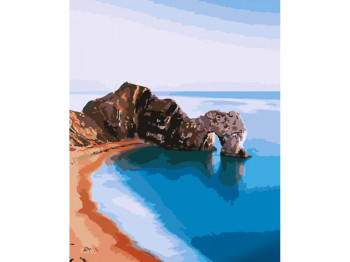 Набір для розпису по номерах Скала Durdle Door 40х50 см, Strateg