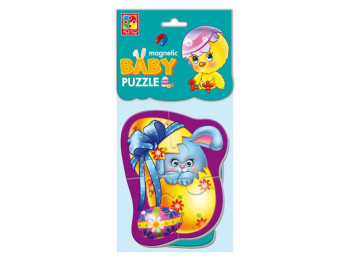 Магнитные беби пазлы Зайченок, Vladi Toys