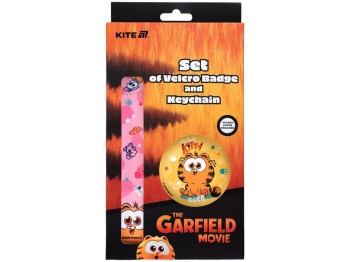 Набір бейдж на липучці та підвіска, 2 штуки, Garfield THEATRICAL 2024, Kite