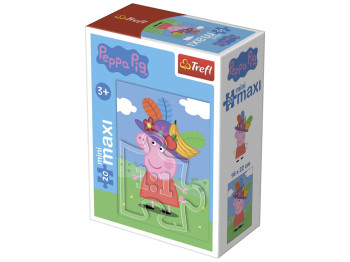 Пазли Пепа з капелюхом, Свинка Пепа, 20 елементів MINI-MAXI, Trefl