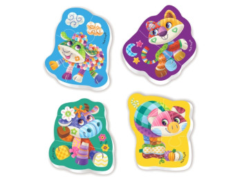 Беби пазлы Чудо ферма 3-4 элемента, Vladi Toys