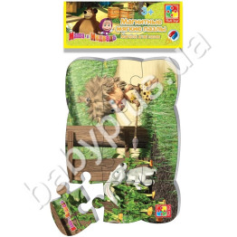 Магнитные пазлы Первобытная Маша А5, Vladi Toys