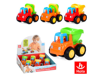 Машинка инерционная, стройтехника, 9см, подвижная деталь, Hola 326CD UA