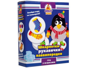 Гра настільна Шкарпетки-рукавички, пошук кольорів, Vladi Toys