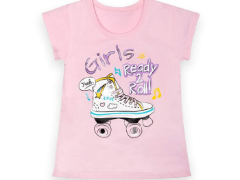 Футболка дитяча для дівчинки Girls FT-22-13 літо, Зріст 134, Gabbi (ціна за 1шт)