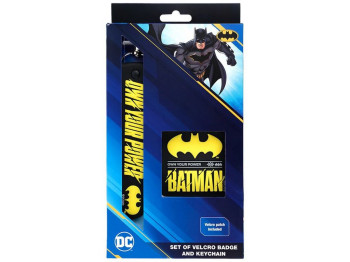 Набор бейдж на липучке и подвеска, 2 штуки, DC Batman, Kite