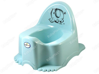 Горшок з музикою бірюзовий ЕСО Слоник. Tega Baby PO-057-140