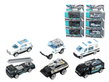 Машинка полицейская Alloy Car, 8 см, инерционная, микс видов