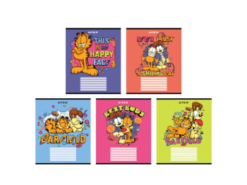 Зошит у клітинку 18 аркушів, Garfield Retro (ціна за 1шт)