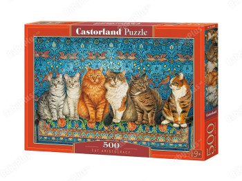 Пазлы Коты Аристократы 500 элементов, Castorland