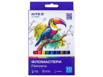 Фломастеры Classic 10 цветов, Kite