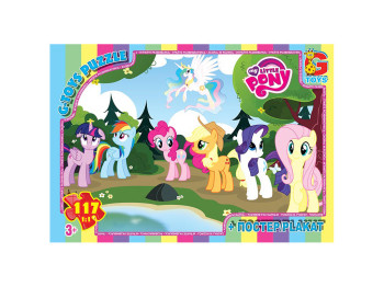 Пазлы картонные My little Pony, 117 элементов, G-Toys