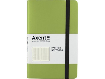 Книга записна у клітинку салатова Partner Soft A5-. 96 аркушів. Axent 8206-09-A