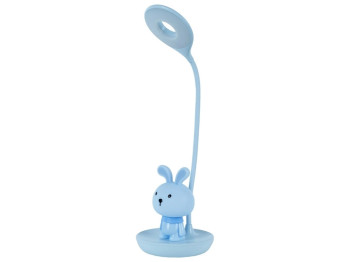 Настільна лампа блакитна LED з акумулятором Bunny, Kite