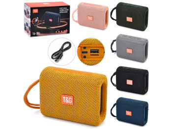 Колонка портативная Bluetooth TG-313; 6 видов; (цена за 1шт)