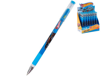 Ручка шариковая Kite Hot Wheels, 0,5мм, резиновый грипп, Kite
